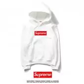 supreme hoodie mann frau sweatshirt pas cher supreme red logo blanc